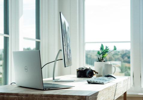 an organized home office